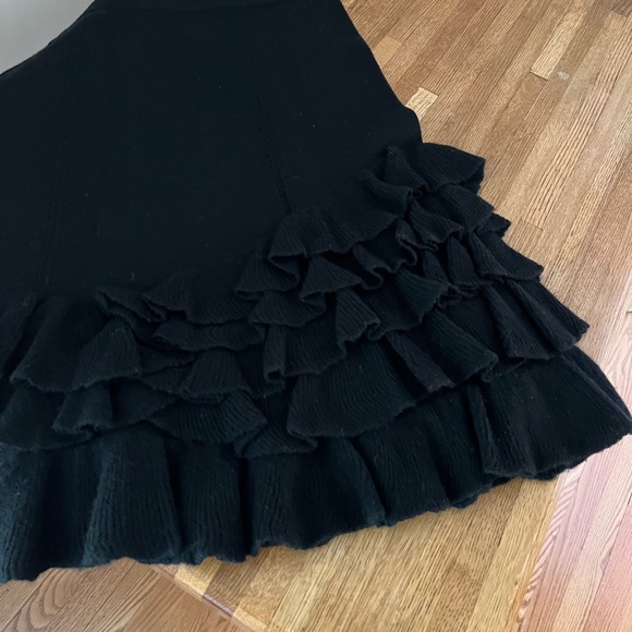 MAGASCHONI BLACK WOOL SKIRT - Picture 8 of 8